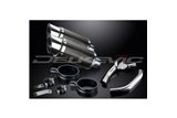 Schalldämpfer-Auspuff-Set für Honda Cbr1000F 1987–1999, 200 mm rund, Carbon