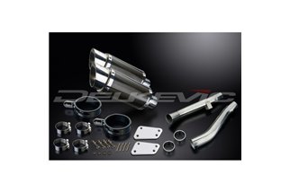 Muffler exhaust kit for Yamaha Xjr1200 1995-1998 200mm Round Carbon