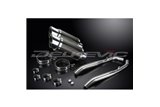 Kit d'échappement pour Honda Xl1000 V Varadero 1999-14 200mm Tondo Carbone