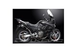 Exhaust kit for Honda Xl1000 V Varadero 1999-14 200mm Tondo Carbon