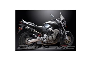 Schalldämpfer-Auspuffset für Honda Cb900F Hornet 01-09 Hi Lev 200 mm rund aus Carbon