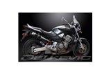 Schalldämpfer-Auspuffset für Honda Cb900F Hornet 01-09 Hi Lev 200 mm rund aus Carbon