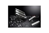 Auspuff-Set für Kawasaki Gpz900R Zx900A 1984–03, 200 mm rund, Carbon