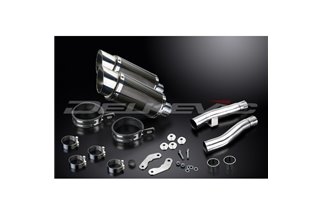 Kit scarico terminale per Kawasaki Zr1100B Zephyr 1996-97 200mm Tondo Carbonio