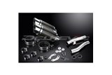 Kit d'échappement silencieux pour Kawasaki Zr1100B Zephyr 1996-97 200mm Rond Carbone