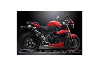 Kit scarico terminale per Triumph Speed Triple 1050 11-14 200mm Tondo Carbonio