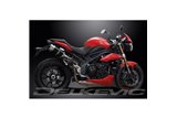 Kit scarico terminale per Triumph Speed Triple 1050 11-14 200mm Tondo Carbonio