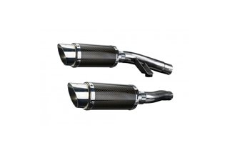 Muffler exhaust kit for Triumph Trophy 900 1996-2002 200mm Round Carbon