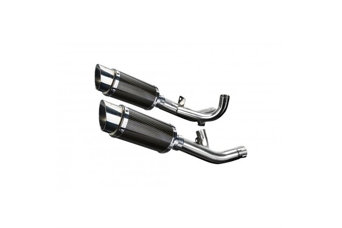 Exhaust kit for Yamaha V-Max 1700 09-16 De-Cat 200mm Round Carbon