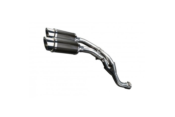 Exhaust kit for Yamaha Yzf-R1 Yzfr1 09-14 Decat 200mm Round Carbon