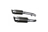 Muffler exhaust kit for Yamaha Fjr1300 2001-2005 200mm Round Carbon