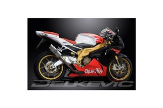 Kit scarico terminale per Aprilia Rsv1000 R Factory 04-10 200mm Tondo Inox