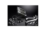 Schalldämpfer-Auspuff-Set für Honda Nx650 Dominator 1995–2002, 200 mm rund, Carbon