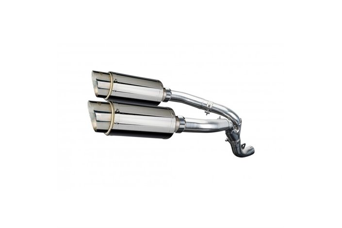 Muffler exhaust kit for Kawasaki Zx10R Ninja 2006-2007 200mm Round Stainless Steel