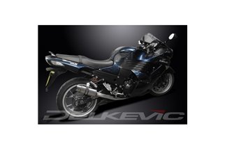 Kit scarico terminale per Kawasaki Zzr1400 Ninja 2006-2007 200mm Tondo Inox