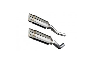 Muffler exhaust kit for Kawasaki Z1000 2003-2006 200mm Round Stainless Steel