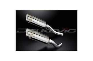 Muffler exhaust kit for Kawasaki Z1000 2003-2006 200mm Round Stainless Steel