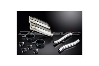 Muffler exhaust kit for Triumph Trident 900 1994-1998 200mm Round Stainless Steel