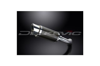 Kit scarico terminale per Bmw F800S 2006-2011 Kit tanica tonda in carbonio da 200 mm