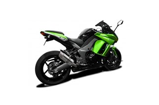 Schalldämpfer-Set für Kawasaki Z1000Sx Abs 2010–2019, 200 mm, rund, Edelstahl