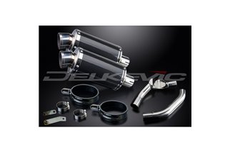 Kit d'échappement pour Honda Cbr1000F 1987-1999 225mm Ovale Carbone