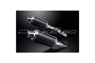 Kit d'échappement pour Honda Cbr1000F 1987-1999 225mm Ovale Carbone