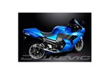 Kit d'échappement silencieux pour Kawasaki Zzr1400 Ninja 2008-2011 225mm Ovale Carbone