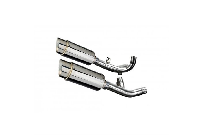 Terminal exhaust kit for Yamaha V-Max 1700 09-16 De-Cat 200mm Round Stainless Steel