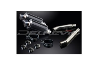 Schalldämpfer-Auspuff-Kit für Yamaha Xj900S Diversion 94-03 225mm Oval Carbon