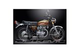 Exhaust kit for Honda Cb450 K3-K7 1970-1974 225mm Oval Carbon