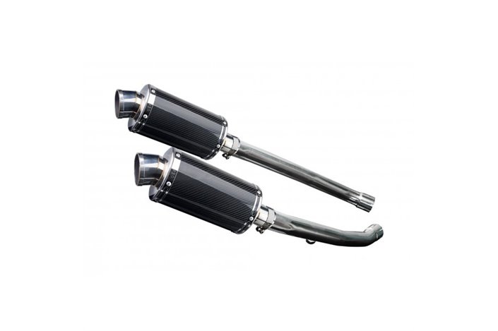 Exhaust kit for Kawasaki Zzr1400 Zx14 2012-2021 225mm Oval Carbon