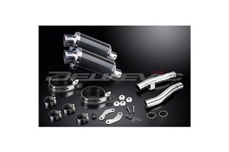 Kit d'échappement silencieux pour Kawasaki Zr1100B Zephyr 1996-97 225mm Ovale Carbone