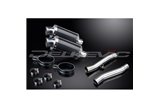 Schalldämpfer-Auspuff-Set für Triumph Trident 900 1994–1998, 225 mm oval, Carbon