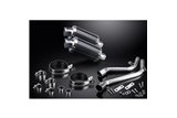 Kit d'échappement silencieux pour Honda Nx650 Dominator 1995-2002 225mm Ovale Carbone