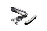 Exhaust silencer kit 343mm x-oval titanium bsau suzuki gsx1400 2001 2004