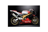 Endschalldämpfer-Kit für Aprilia Rsv1000 R Factory 04-10 343 mm X-Ovale Titanium Bsau