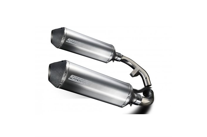 Kit scarico terminale per Honda St1100 Pan European 1989-2003 343mm X-Ovale Titanium Exhaust