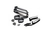 Exhaust silencer kit 343mm x-oval titanium bsau honda vtr1000sp1 2000 2001