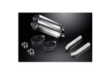 Kit d'échappement silencieux pour Aprilia Tuono1000R Factory 06-10 343mm X-Ovale Titane Bsau