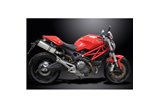 Exhaust kit for Ducati Monster 696 2008-2014 343mm X-Oval Titanium Bsau