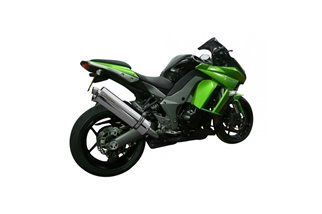 Kit scarico terminale per Kawasaki Z1000Sx Abs 2010-2019 450Mm Ovale Acciaio Bsau