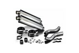 Silencer Exhaust Kit for Kawasaki Z1000Sx 2010-19 Tourer 450Mm Oval Stainless Bsau