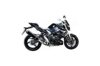 Auspuffendschalldämpfer-Kit 450 mm ovales Carbon Bsau Suzuki DL1000 V-Strom 2002 2013