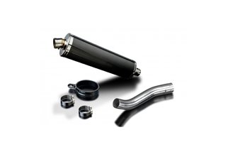 Exhaust terminal silencer kit 450mm oval carbon bsau kawasaki z1000 sx 2010 2019