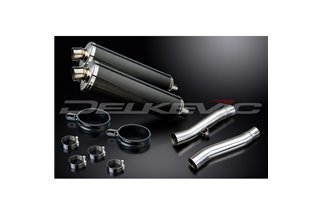 Kit scarico terminale per Triumph Trident Sprint 900 94-97 450mm Ovale Carbon Bsau