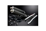 Kit d'échappement silencieux pour Triumph Trident 750 900 1991-93 450mm Oval Carbone Bsau