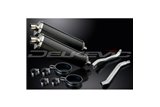 Kit scarico terminale per Yamaha Xj600N Xj600S Diversion 92-04 450mm Terminale Scarico Ovale Carbonio Bsau