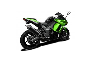 Schalldämpfer Kit für Kawasaki Z1000Sx Abs 2010-2019 450Mm Oval Carbon Bsau