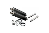 Kit scarico terminale silenziatore 450mm oval carbon bsau yamaha xjr1300 1998 2007