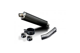 Exhaust terminal silencer kit 450mm oval carbon bsau honda cb1100sf x11 1999 2002